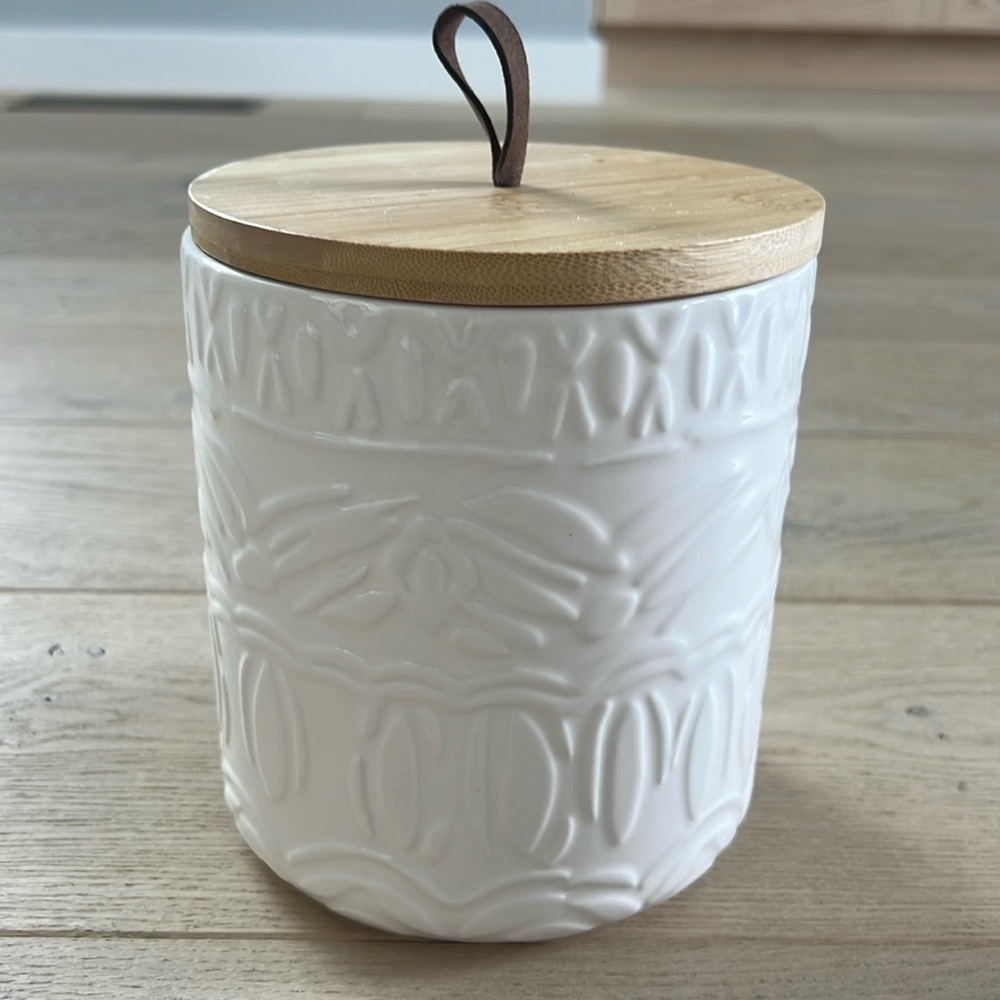 Dog treat canister